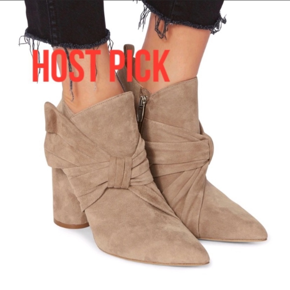 Sigerson Morrison❤️Incredibly Chic Booties Tan Suede (8)